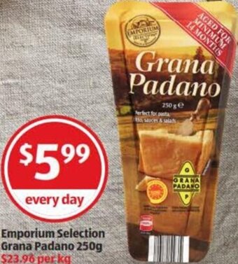 ALDI Emporium Selection Grana Padano 250g offer