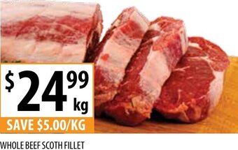 Supabarn Whole Beef Scoth Fillet offer