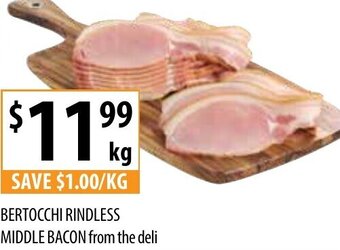 Supabarn Bertocchi Rindless Middle Bacon offer