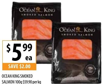 Ocean King Smoked Salmon 100g