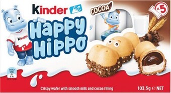 Woolworths Kinder Happy Hippo 103.5g Pk 5 offer