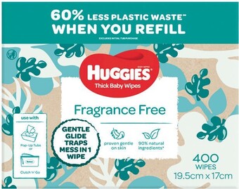 Woolworths Huggies Baby Wipes Pk 400 offer