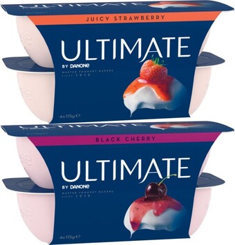 Coles Danone Ultimate Yoghurt 4x115g offer