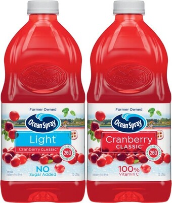 Coles Ocean Spray Fruit Drink 1.5 Litre offer