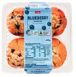 Coles Coles Muffins 4 Pack or 9 Pack offer