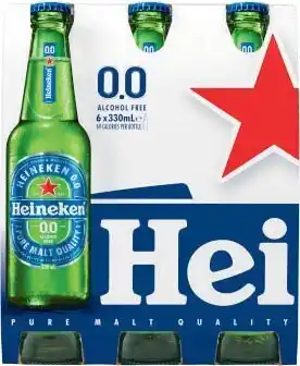 Coles Heineken 0.0 6x330mL offer