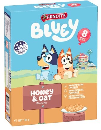 Coles Arnott’s Multipack Bluey Biscuits 8 Pack 168g offer