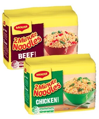 Coles Maggi Noodles 5 Pack 335g-380g offer