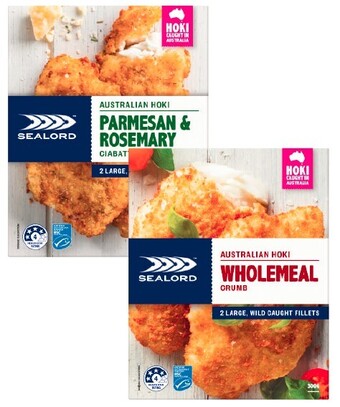 Coles Sealord Hoki Fillets 280g-300g offer
