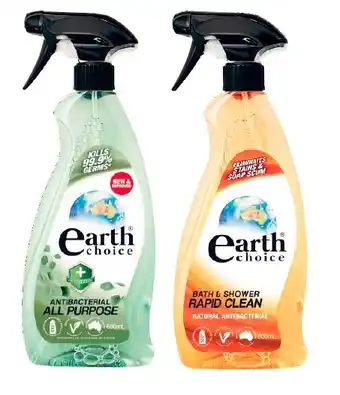 Coles Earth Choice All Purpose or Cleaner Shower 600mL offer