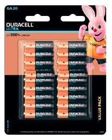 Coles Duracell Ultra Batteries AA or AAA 20 Pack offer