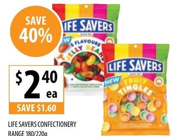 Supabarn Life Savers Confectionery 180/220g offer