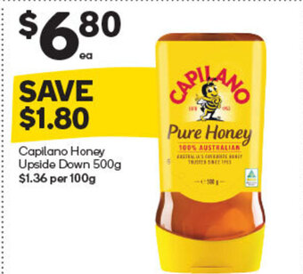 Woolworths Capilano Honey Upside Down 500g offer