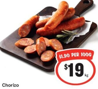 IGA Chorizo offer