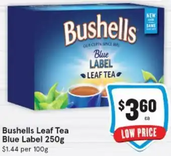 IGA Bushells Leaf Tea Blue Label 250g offer