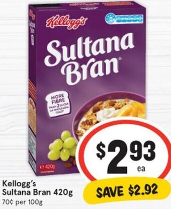 IGA Kellogg's Sultana Bran 420g offer