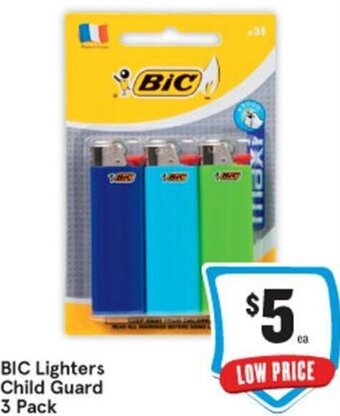 IGA BIC Lighters Child Guard 3 Pack offer
