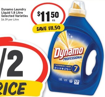 IGA Dynamo Laundry Liquid 1.8 Litre Selected Varieties offer