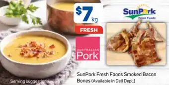 Foodland SunPork Fresh Foods Smoked Bacon Bones offer
