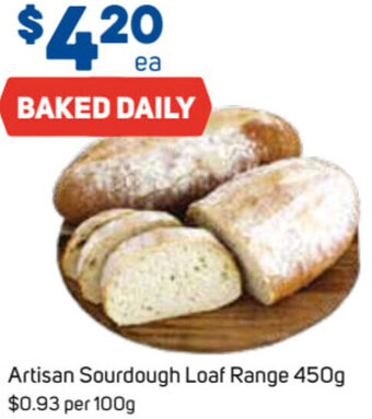 Foodland Artisan Sourdough Loaf Range 450g offer