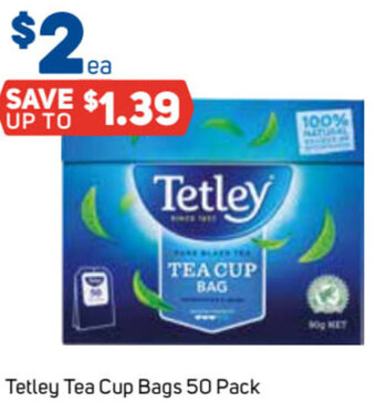 Foodland Tetley Tea Cup Bags 50 Pack offer