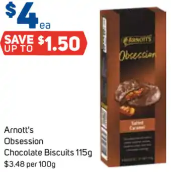 Foodland Arnott's Obsession Chocolate Biscuits 115g offer