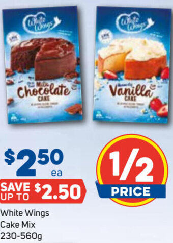Foodland White Wings Cake Mix 230-560g offer