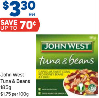 Foodland John West Tuna & Beans 185g offer