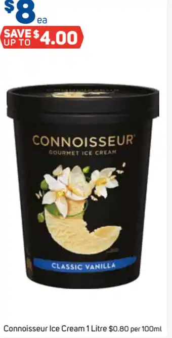 Foodland Connoisseur Ice Cream Range 1 Litre offer