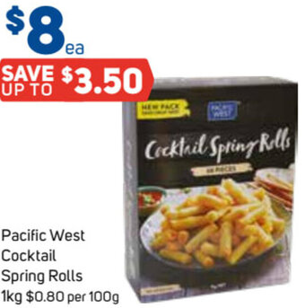 Foodland Pacific West Cocktail Spring Rolls 1kg offer