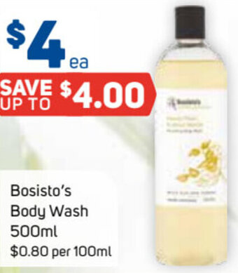 Foodland Bosisto's Body Wash 500ml offer