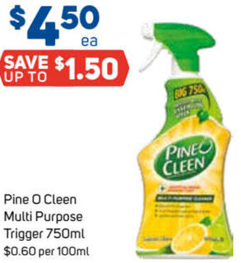 Foodland Pine O Clean Multi Purpose Trigger 750ml offer