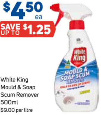 Foodland White King Mould & Soap Scum Remover 500ml offer