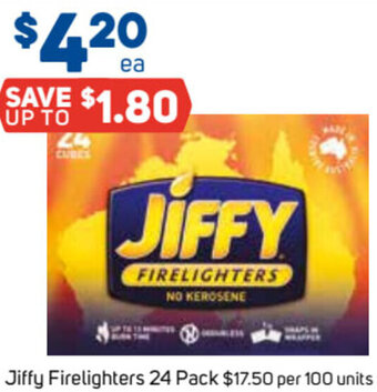 Foodland Jiffy Firelighters 24 Pack offer