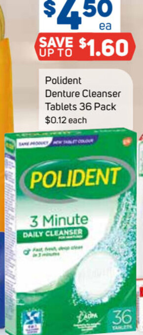 Polident  Denture Cleanser Tablets 36 Pack