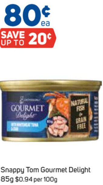 Foodland Snappy Tom Gourmet Delight 85g offer