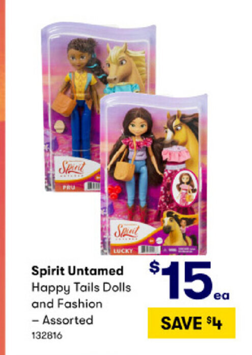 BIG W Spirit Untamed Happy Tails Dolls and Fashion - Assorted offer