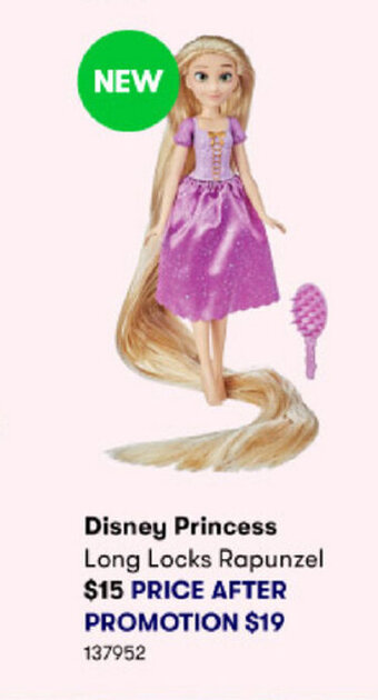 BIG W Disney Princess Long Locks Rapunzel offer