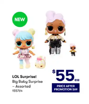 BIG W LOL Surprise Big Baby Surprise - Assorted offer