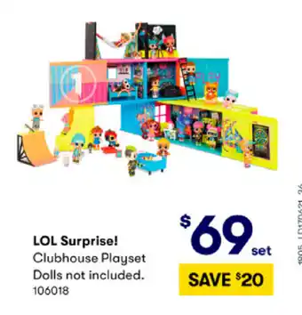 BIG W LOL Surprise! Clubhouse Playset Dolls not Included offer