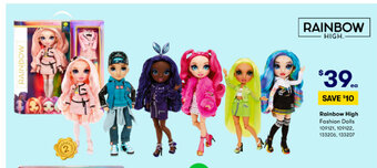 BIG W Rainbow High Fashion Dolls offer