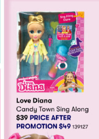 BIG W Love Diana Candy Town Sing Along offer