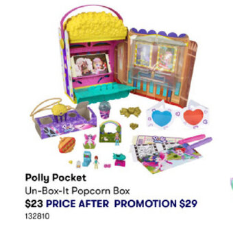 Polly Pocket Un-Box-It Popcorn Box