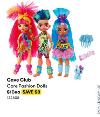 BIG W Cave Club Core Fashion Dolls offer