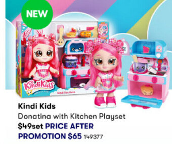 Kindi Kids Donatina with Kitchen Playset