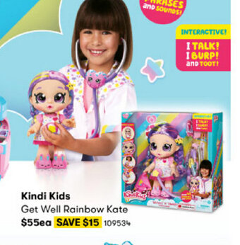 BIG W Kindi Kids Get Well Rainbow Kate offer