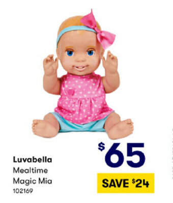 BIG W Luvabella Mealtime Magic Mia offer