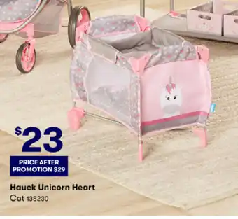 BIG W Hauck Unicorn Heart Cot offer