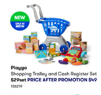 Playgo Shopping Trolley and Cash Register Set