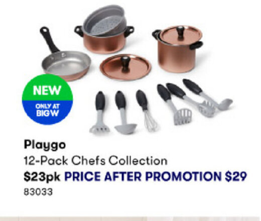 BIG W Playgo 12-Pack Chefs Collection offer